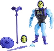 Masters of the Universe Origins Deluxe Skeletor Action Figure, 5.5-in Battle Character for Storytell