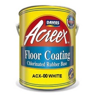 Davies Acreex Rubberized Floor Paint White 4 Liter QMm