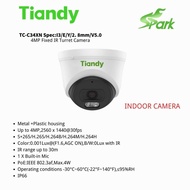 Tiandy 4mp Fixed IR Turret Dome(Indoor)Camera (Spec:I3/E/Y/2.8mm/V5.0)(TC-C34XN)