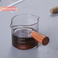 [lnthesprebaS] 70/75ml Heat-resisg Glass Espresso Measuring Cup Double Mouth Glass Milk Jug new