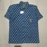 PRELOVED blue school batik shirt / cx383