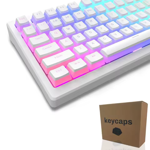 Keycaps for Corsair Razer SteelSeries Akko Keychron Gaming Mechanical Keyboard Double Shot PBT Backl