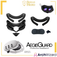 Shield Hero Stronghold Facial Interface Classic Size for Meta Quest 3  🚀 Meta Quest 3 Accessory - ArchWizard