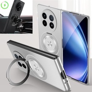Rotatable Metal Ring Magnetic Case Cover for Vivo X Fold 5 Fold 3pro Fold 3 Fold 2 Slim Protect Casi