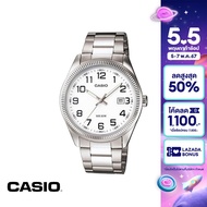 CASIO นาฬิกาข้อมือ CASIO รุ่น MTP-1302D-7BVDF วัสดุสเตนเลสสตีล สีขาว