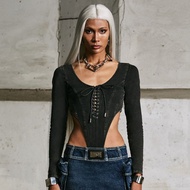 Merge Official - Merge Lacing Bodysuit (พร้อมส่ง)