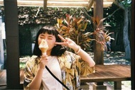 Mitty vintage花花黃襯衫