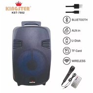 KST-7802 Portable Wireless Bluetooth Karaoke Speaker - KINGSTER