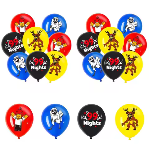 99 Nights in The Forest Balloon Party Decoration Eagle and Deer Forest Survive Camp Dark Lost Kraken