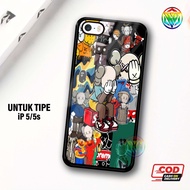 HP Real Case iphone 5 Latest Shiny Case - New Glossy Case IPHONE 5hp [ KAWS Motif] - IPHONE Hardcase