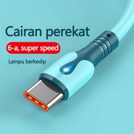 CAHAYA IOS Type-C Micro Silicone Data Cable With Fast Charging Super Charge Light Flash for Micro Us