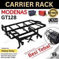 Rak Pembawa MODENAS GT128 Opened Carriage Heavy Duty Carrier Rak Besi Firm Sport Carrier Rack