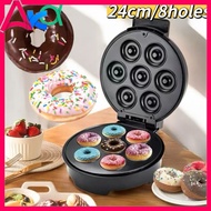 Electric 8 - Hole Donut Machine - Make Sandwich/Cake with Ease, Great for Beginners & Home Baking
