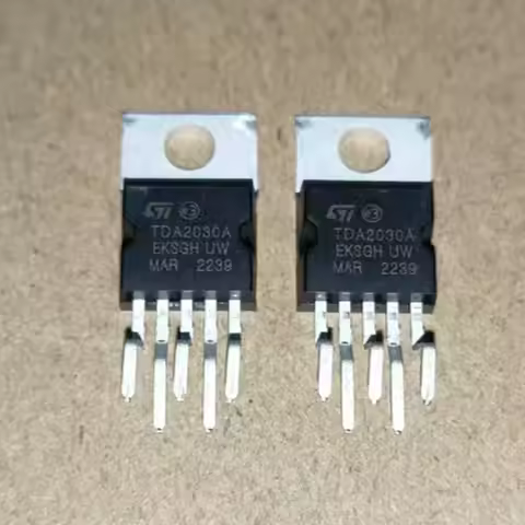 10Pcs Brand New Original Tda2030A Audio Amplifier Power Tube To-220-5 6V-22V Mono Amplifier Ic