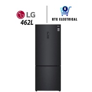 LG 420L GC-B529NQCM Bottom Freezer Fridge in Matte Black Finish Inverter Refrigerator