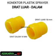 Konektor Sprayer Elektrik Nepel Stik Teleskopik Sambungan Stik Sprayer CBA Nepel Semprotan Hama DD 18MM - DL 18MM