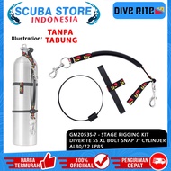 GM2053S Stage Rigging Kit Diverite SS XL SnapBolt 7" Cylinder AL80/72 LP85 Spare Part Spare Part Tan