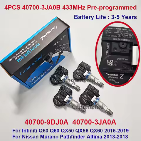 4X TPMS Sensor 40700-3JA0B 407003JA0B 40700-3JA0A 407003JA0A 433MHz For Infiniti Q50 Q60 QX50 QX56 Q