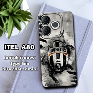 CC29 Flexible rubber softcase/ for ITEL A80 Ball Motif/case ITEL A80 ITEL A80 casing ITEL A80/silico
