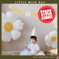 LittleWildDay INS Daisy Theme Birthday Decoration Daisy Giant Balloons Daisy Party Hat Daisy Birthda