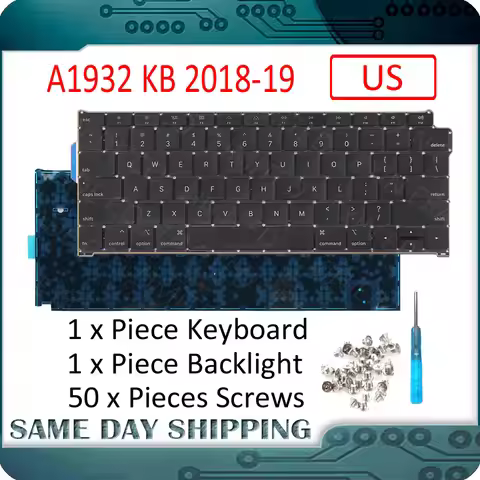 New Laptop A1932 US USA English Keyboard for MacBook Air Ret 13.3" Retina A1932 MRE82 MVFH2 EMC 3184