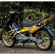 STRIPING STANDAR MOTOR SATRIA 120R LUMBA SATRIA R 120