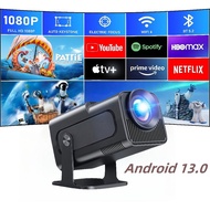 Projector HY320 Pro Full HD 1080P Smart Projector for Mobile Phone 180° Flip Android 13.0 Home Theat