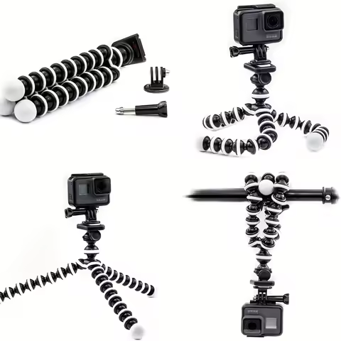 Flexible Octopus Tripod Stand for Smartphone and Camera Adjustable Mobile Holder Material Compatible