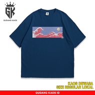 GUDANG KAOS YB LABS 2 - NIGHT - GREAT WAVE TSHIRT - KAOS VIRAL - KAOS REZA ARAP - BAJU DISTRO COMBED