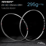 NEW RYET 29 Carbon MTB Rims Super light 295g 35mm Width 28H XC Mountain Bike 29er Carbon Bicycle Whe