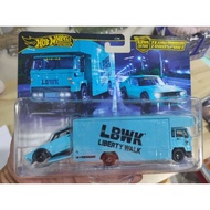 HOT WHEELS TEAM TRANSPORT NISSAN SKYLINE 2000GT-R LBWK & FLEET FLYER