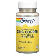 ✅READY STOCK✅Solaray Zinc Copper with Kelp & Pumpkin Seed 100 VegCapsY