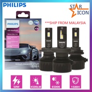 Philips Ultinon Rally 3551 LED H4 H7 H11 HB3 HB4 HIR2 Max Power 50W 4500LM Car Headlight 6500K White Max Lumen Watt LED