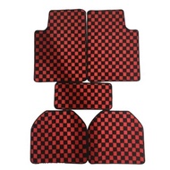 Dadu Mat Car Carpet Universal Car Floormat 6 PCS MPV Checkmate Dice Karpet ALZA AVANZA LIVINA EXORA 