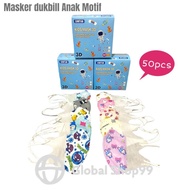 Masker Duckbill Anak Dr ITC Motif Karakter Cewek Cowok Isi 50pcs