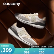 Saucony索康尼复古休闲鞋男女同款秋季新款运动鞋子JAZZ RENEW吴念真推荐 白灰-2 40.5