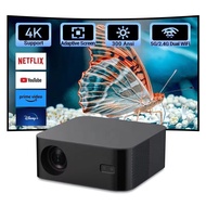 L016AN โปรเจคเตอร์4K เลเซอร์ Beamer Wifi6บลูทูธคู่300 Ansi 1080P โรงหนังโฮมเธียเตอร์ Netflix Youtube