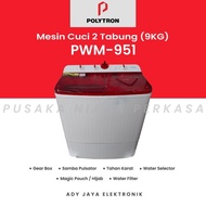 MESIN CUCI POLYTRON 2 TABUNG PWM-951 (9KG) TOP