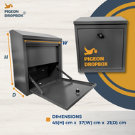 PIGEON DROPBOX® - Parcel Delivery Drop Box Collection Locker Box Security &amp; Lock (Stock Ready)