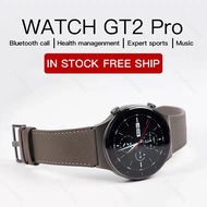 Smartwatch สมาร์ทวอทช์ 2021 Bluetooth Call Smart Watch Men Full Touch Screen Blood Oxygen Heart Rate Tracker IP68 Waterproof Smartwatch For Huawei GT2Smartwatch สมาร์ทวอทช์ Black Silicone