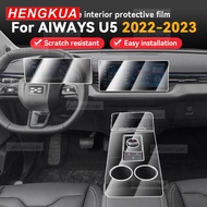 For AIWAYS U5 2022 2023 Car Panel Film Dashboard Protective Sticker Interior Anti-Scratch Film Cover