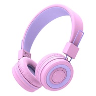 iClever BTH02 Kids Wireless Headphones with Mic 22H Playtime & Bluetooth 5.0 for Tablet Home & Schoo