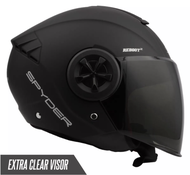 Spyder Reboot2 Half Face Helmet Mono Colors (Free Clear Visor)