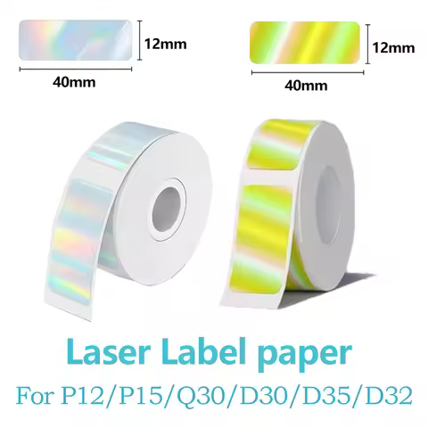 1 roll of laser label paper compatible with Phomemo D30 Q30 Marklife P11 P50 L12 DELI Q2 labeling ma