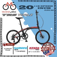 🚲 TRS TOPAZ 20" INCH 8 Speed ALUMINIUM FOLDING BIKE🚲 / TRS TOPAZ SHIMANO FOLDING BIKE / BASIKAL LIPA