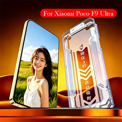 2PC Tempered Glass For Xiaomi Poco F9 Ultra Dust-free Installation Film Screen Protector for XIAOMI