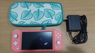 (二手主機)中古 NS switch lite 珊瑚紅主機+動森收納包 8成8新 直購價3850