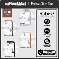 Rubine x sgPlumbMart INOX Stainless Steel Sink Tap INOX 7744PS-SS Pullout Mixer Sink Tap Pull out Sp