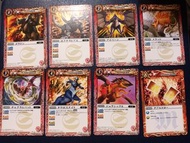 ［包郵］現貨 絕版罕有 2009年香港限定先行試玩白色卡底版《Battle Spirits》紅白卡組 1副（共22款）