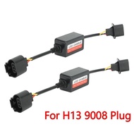 2Pcs LED Headlight Decoder Resistor Canbus Decoder for H13 9008 Plug LED Headlight Fog Light Headlig
